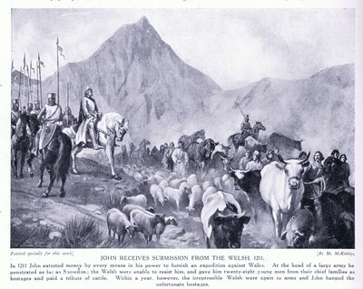 John Receives Submission from the Welsh AD1211, 1920